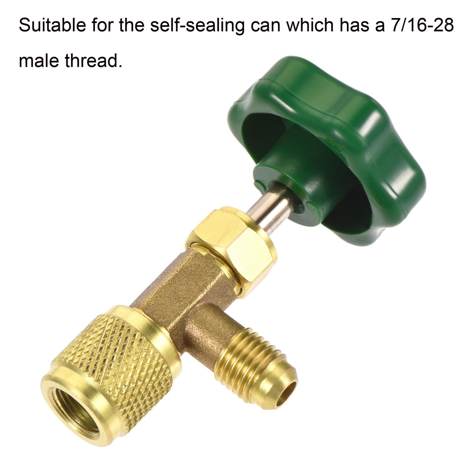 Self-sealing Can Tap Valve 1/4 SAE 7/16-28 Thread AC Bottle Opener