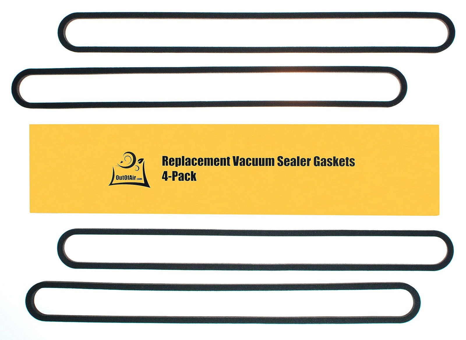 4 Pcs Black Upper Lower Foam Gasket Replacements for Vacuum Sealer