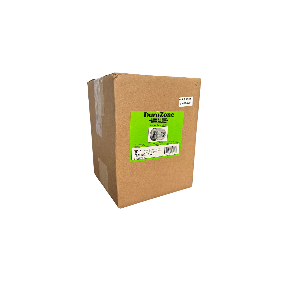 Durozone 4″ round HVAC motorized air control damper dampner 3 wire 24V AC RD-04