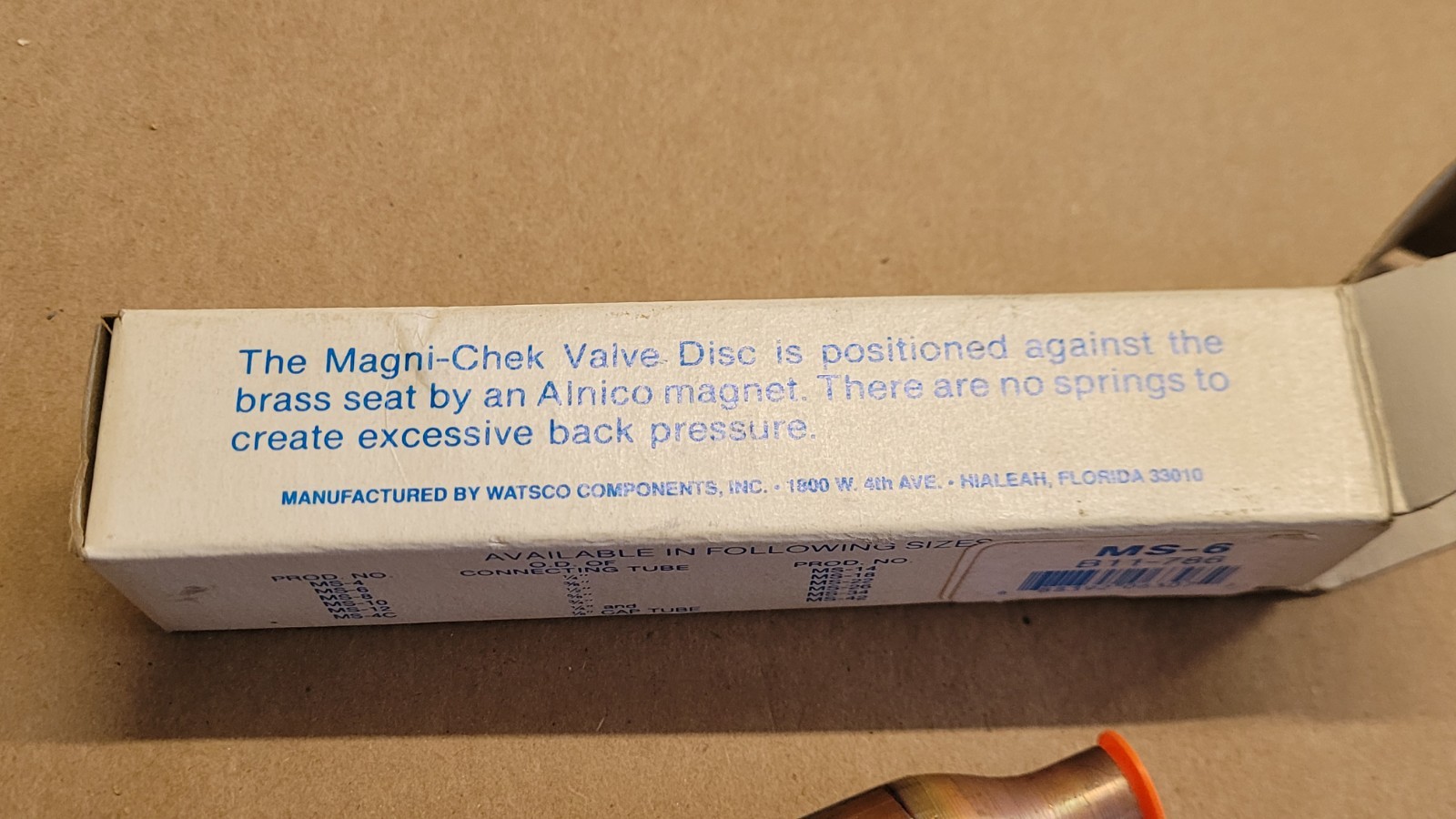 Watsco MS-6 3/8″ Magni-Chek Refrigeration Check Valve