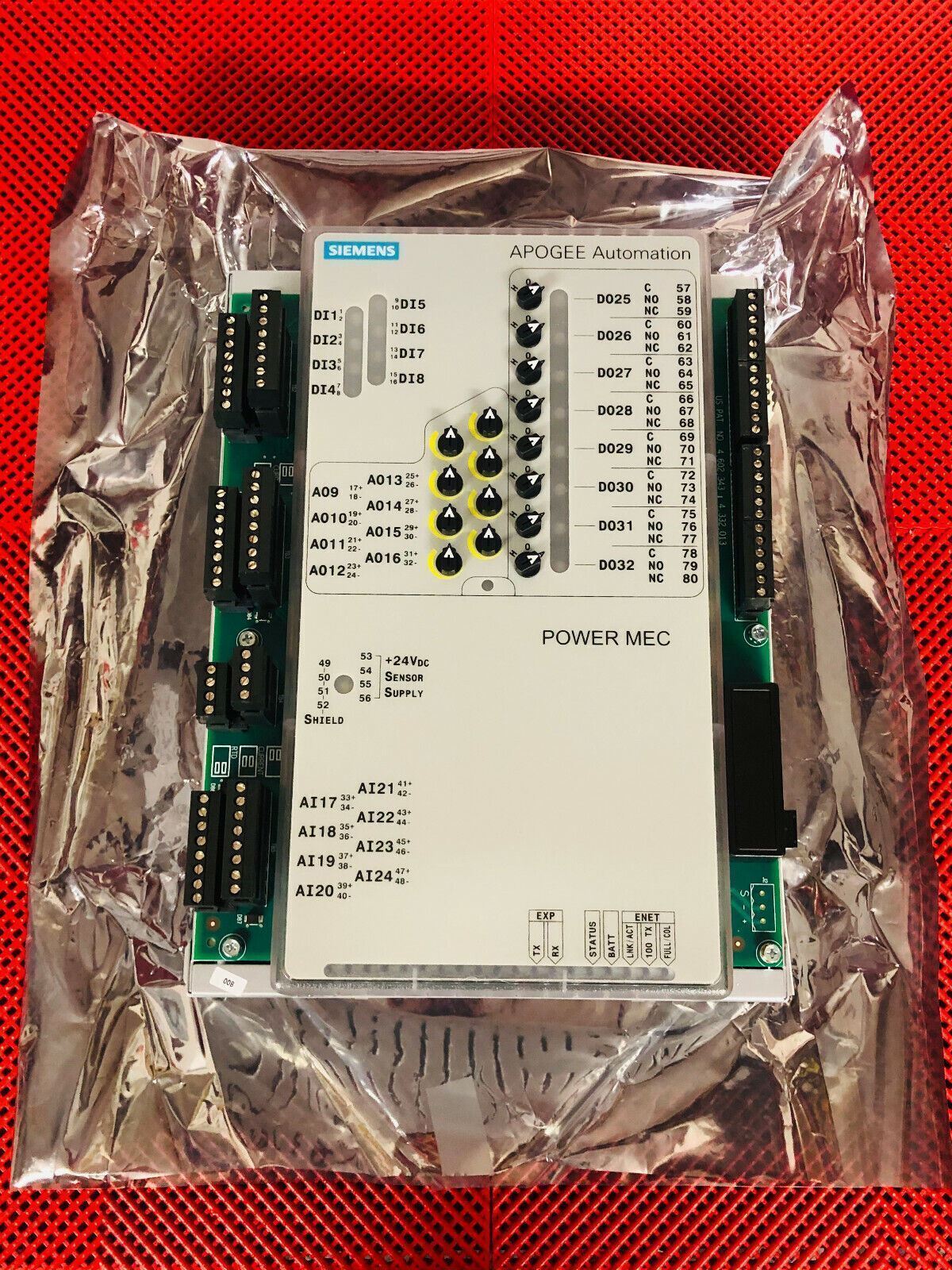 Siemens 549-633 Power MEC Model 1210EB, Apogee Firmware, Pxm, HOA, Enet, Bacnet
