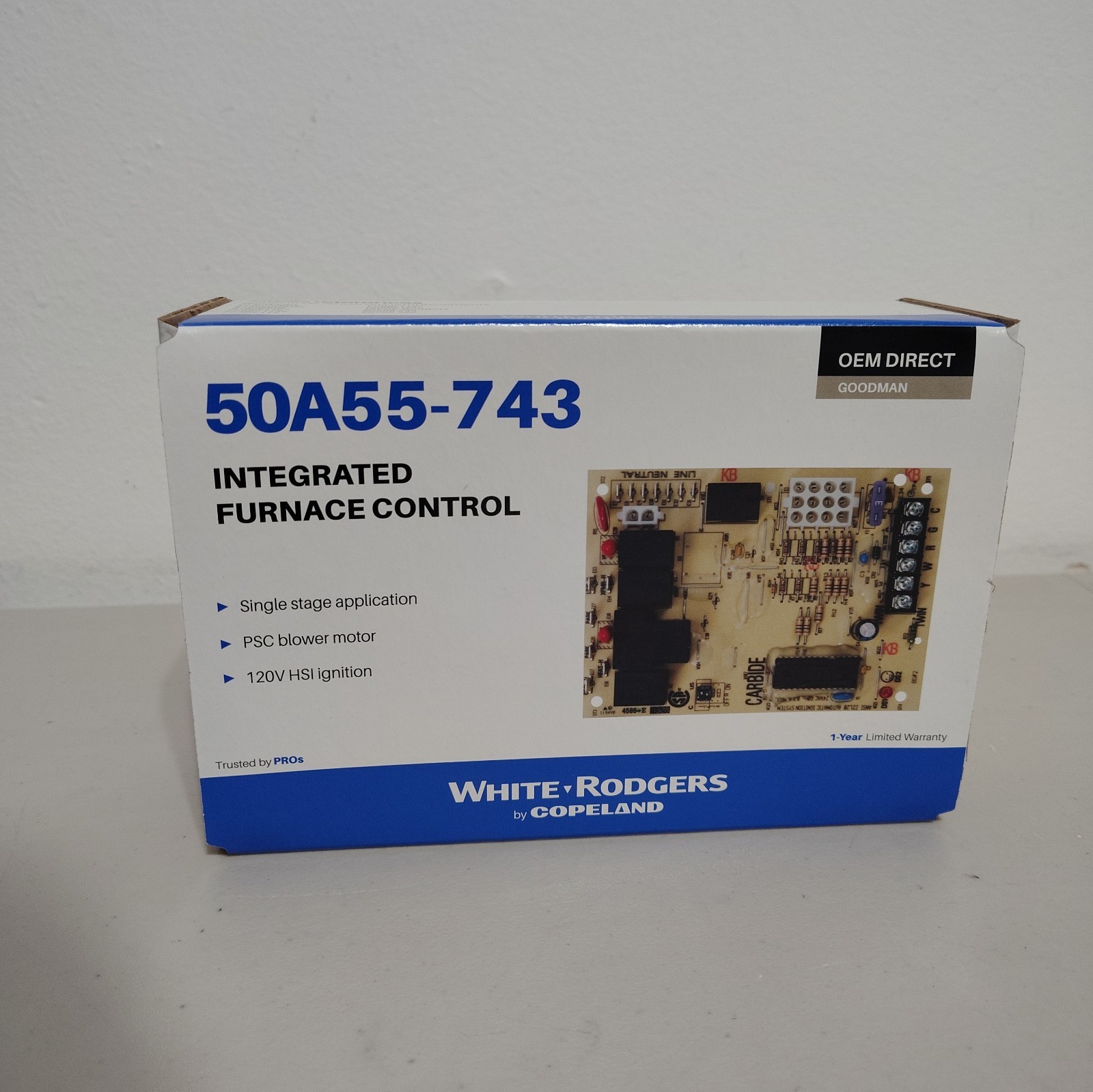 White-Rodgers 50A55-743 Furnace Control Board, Goodman PCBBF112S PCBBF123S