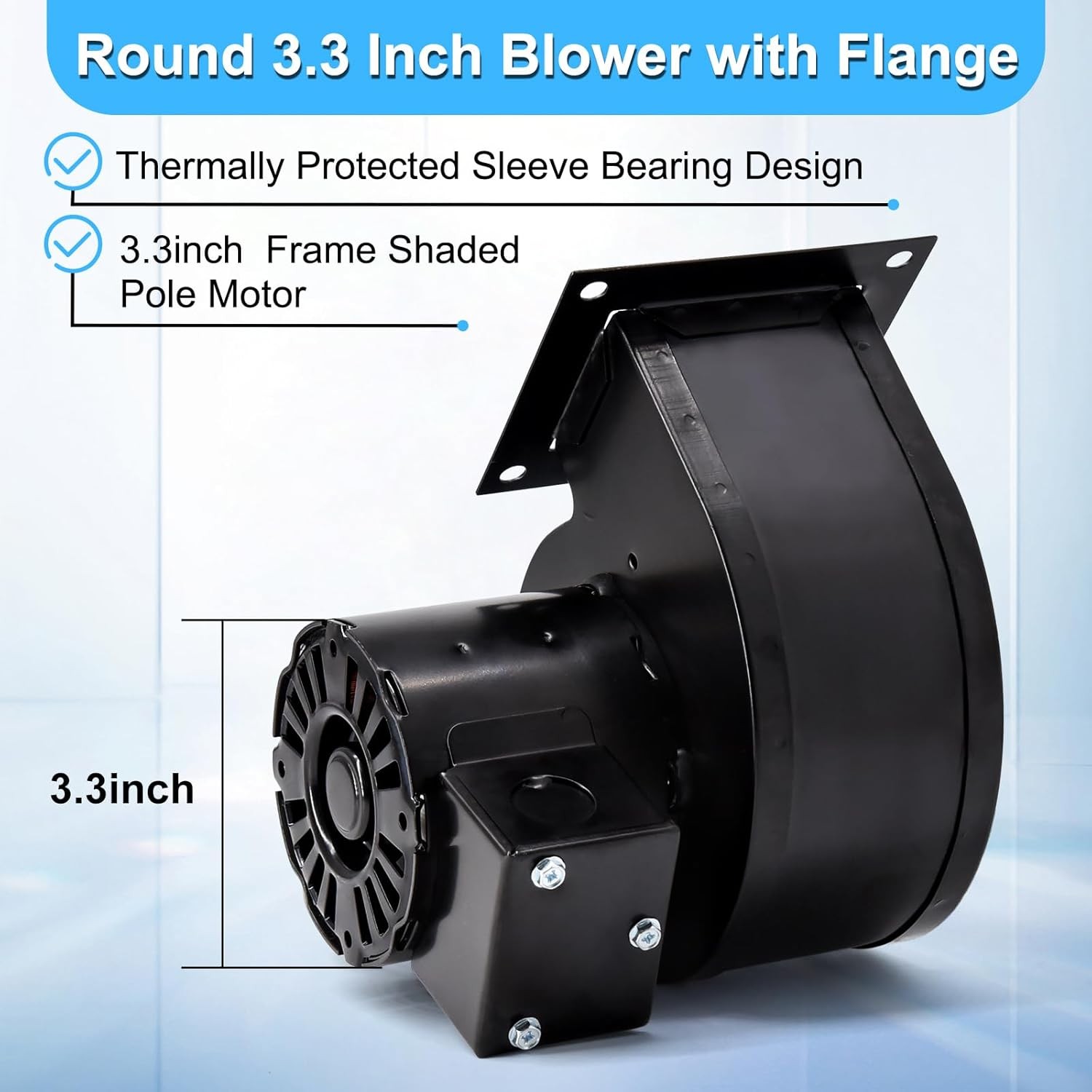Centrifugal Blower Motor 115V Replacement For Fasco B75 DAYTON 1TDP1 4C004