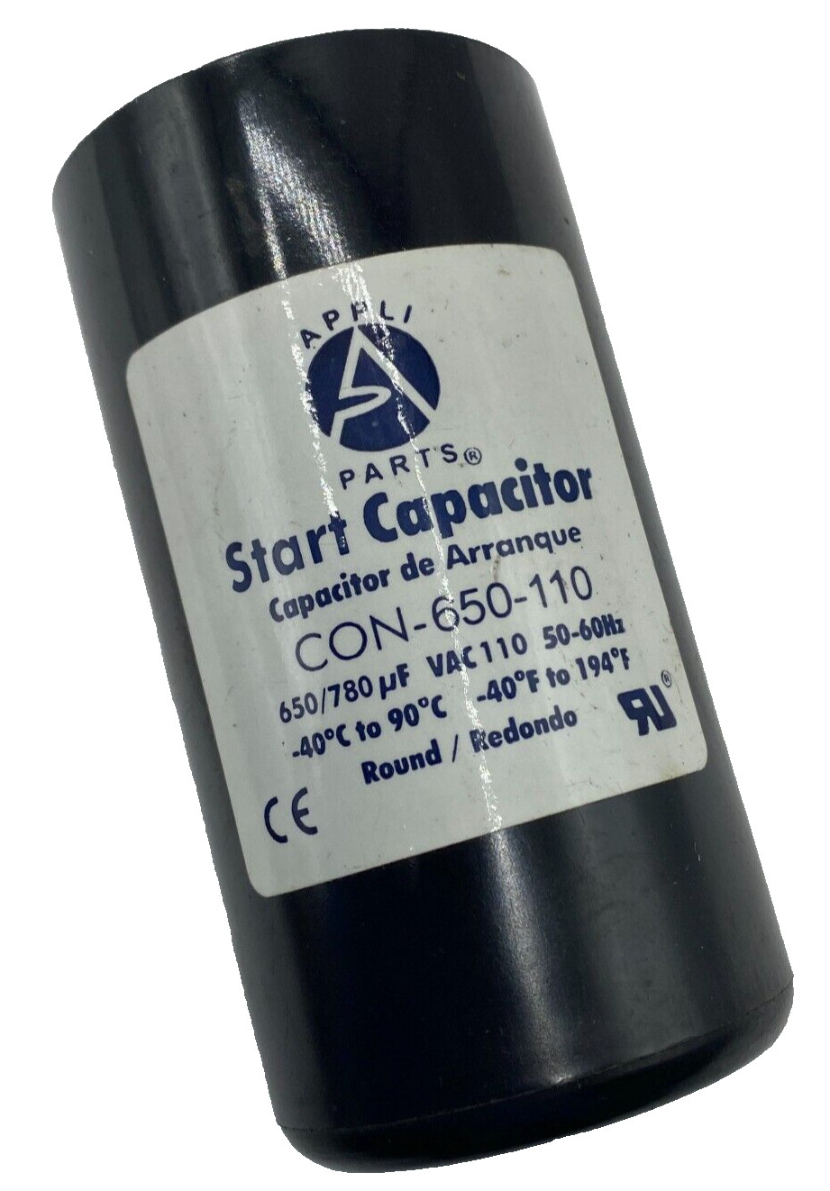Appli Parts CON-650-110 Start Capacitor 650-780 uF 110VAC 50/60Hz ✅