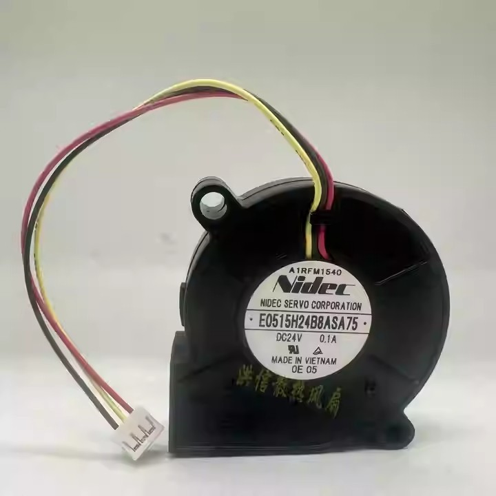 1PCS Nidec E0515H24B8ASA75 DC24V 0.1A 50*15MM 3-Pin Turbo Blower Cooling Fan