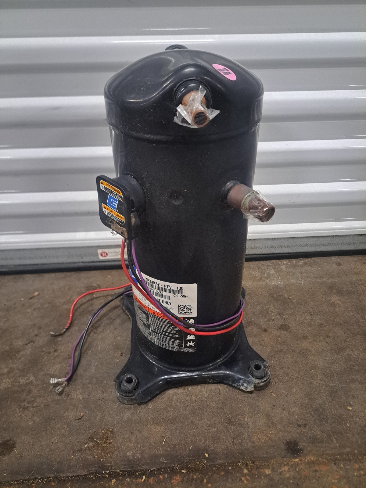 Copeland 3 ton Scroll Compressor ZP34K5E-PFV-130 for R-410A use only (S5T3)