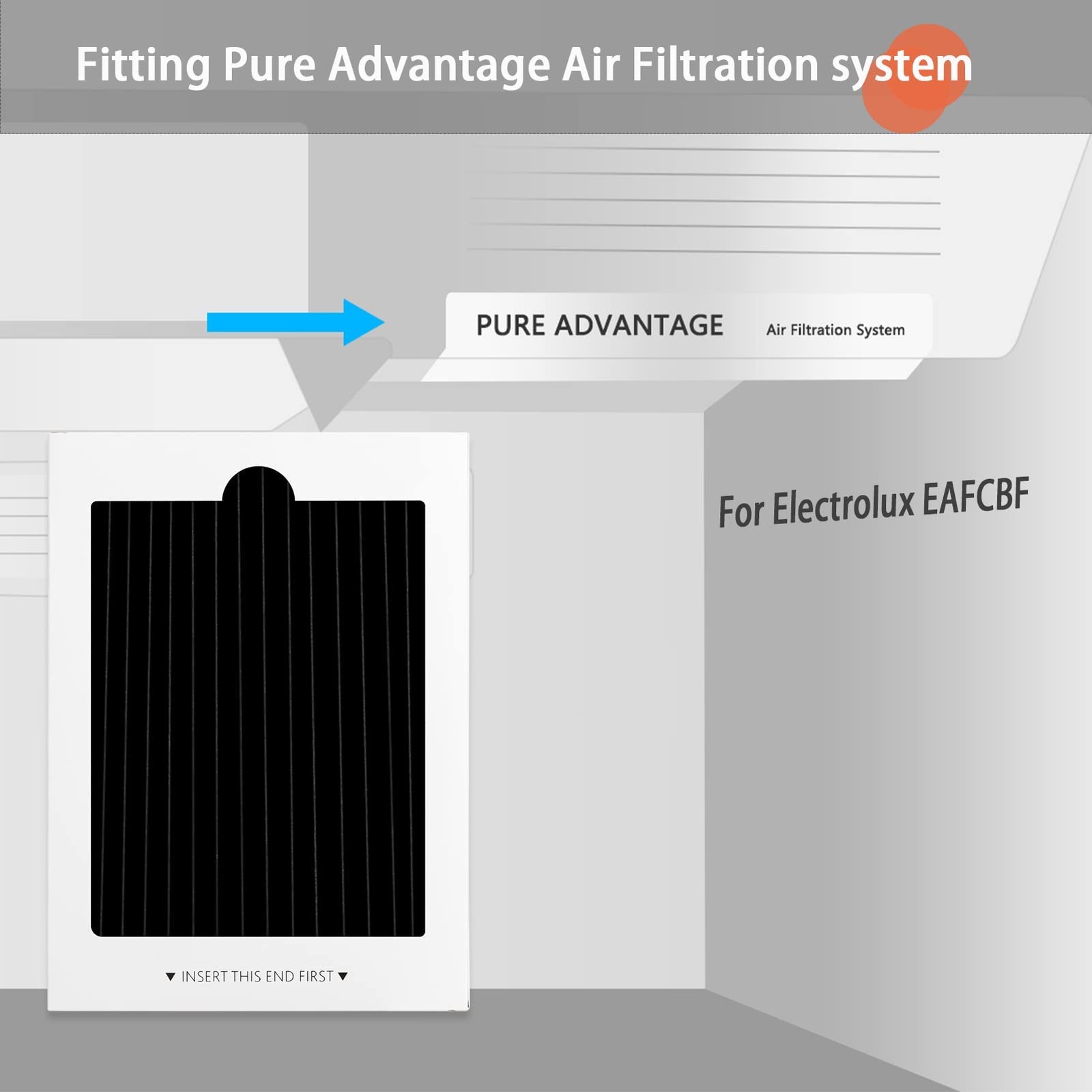 Refrigerator Air Filter Replacement 6 6 Count (Pack of 1), 6 packs