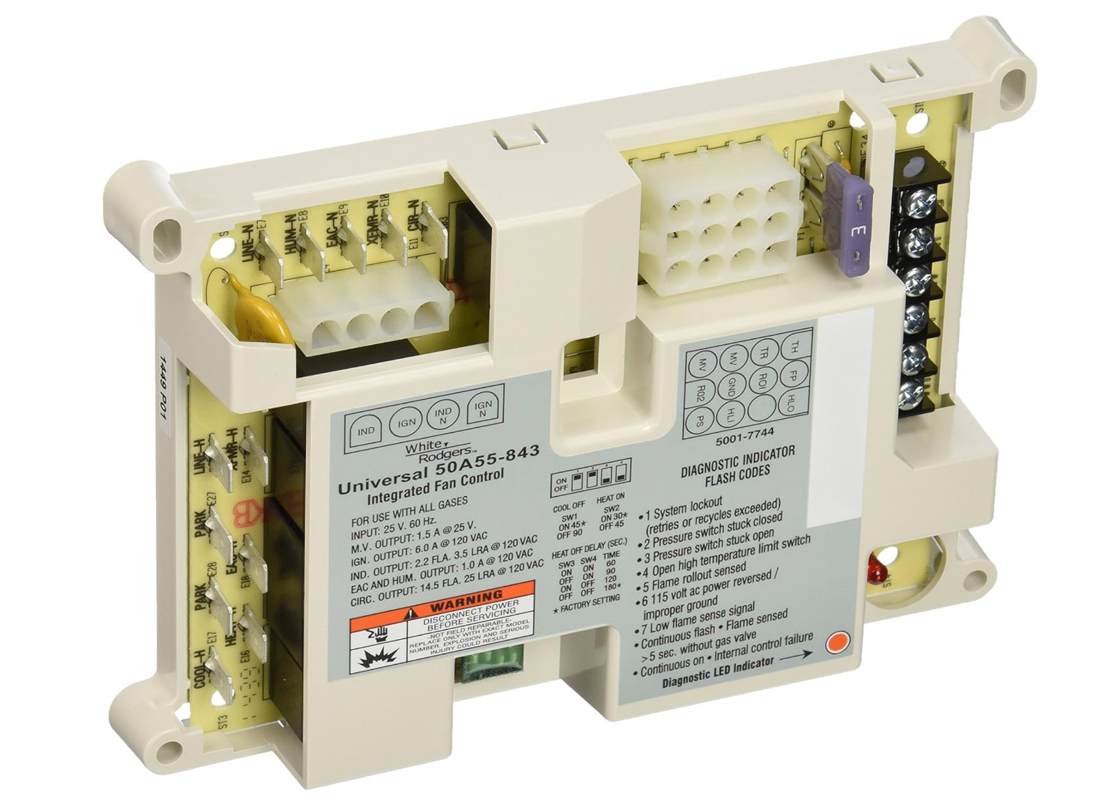 50A50-473 NEW UPGRADED Furnace Control Board Fits Trane White Rodgers