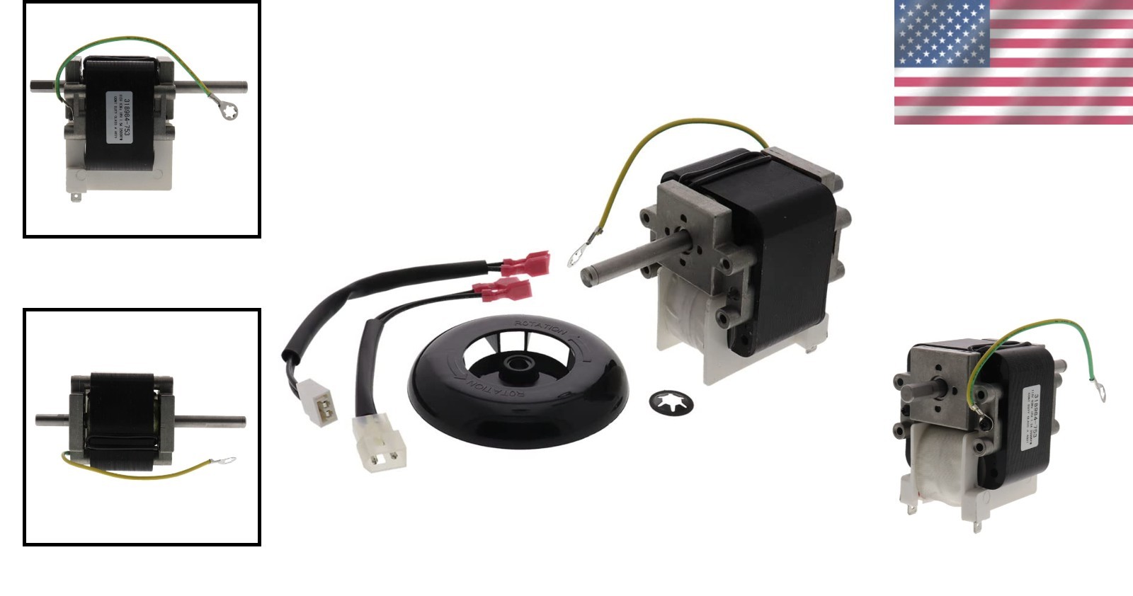 Direct Replacement Carrier Inducer Motor 115V – Installation Guide Included