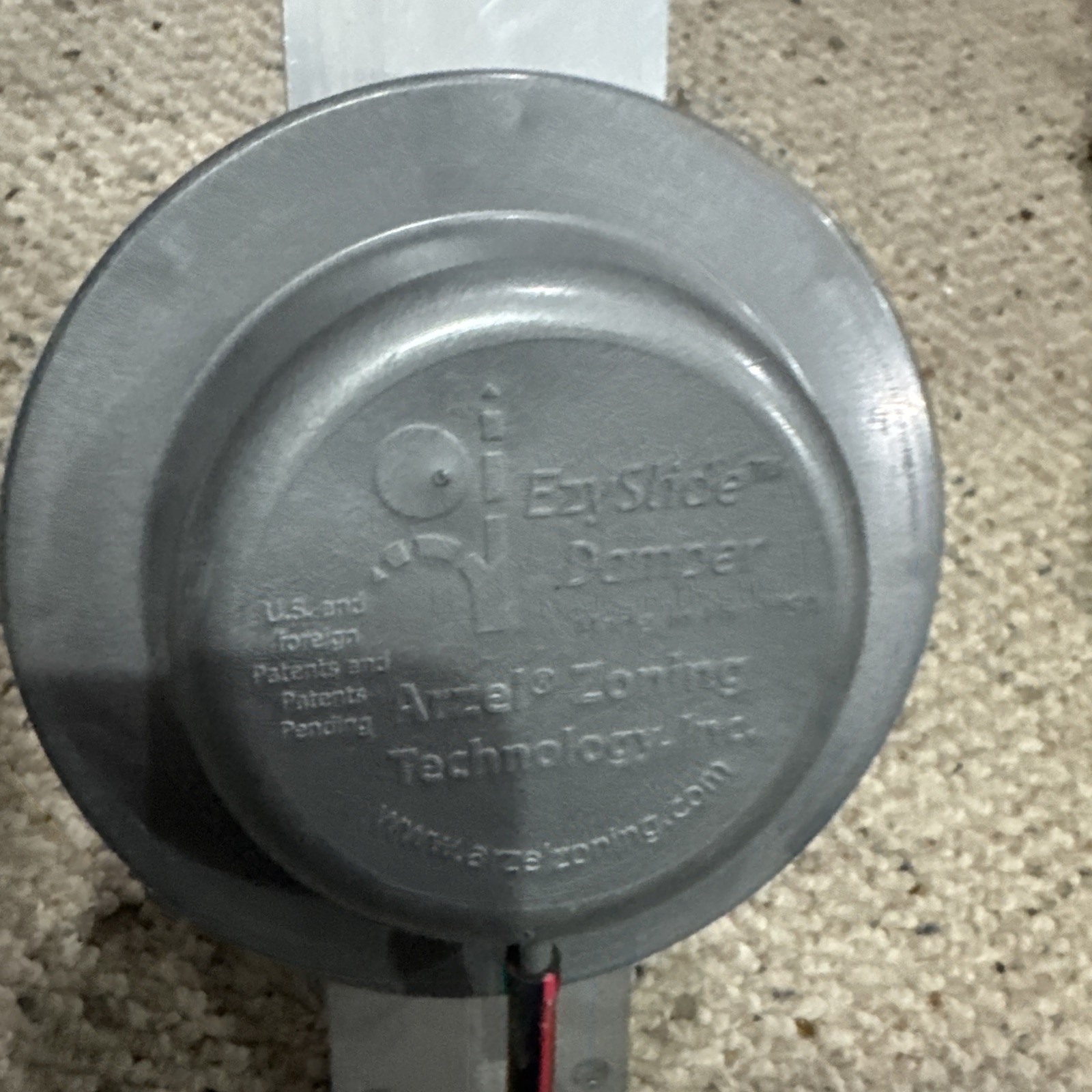 New Arzel Zoning Technology STK-ER0007 7” Round pneumatic Damper EzySlide Damper