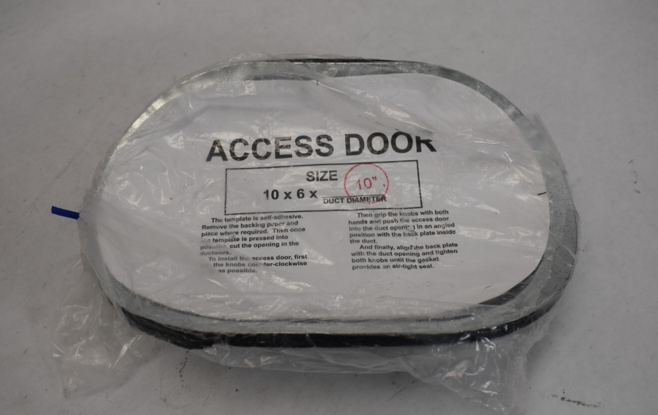 Ruskin Damper & Louver 146017 Curved Steel Access Door 10″ x 6″ for 10″ Ducts