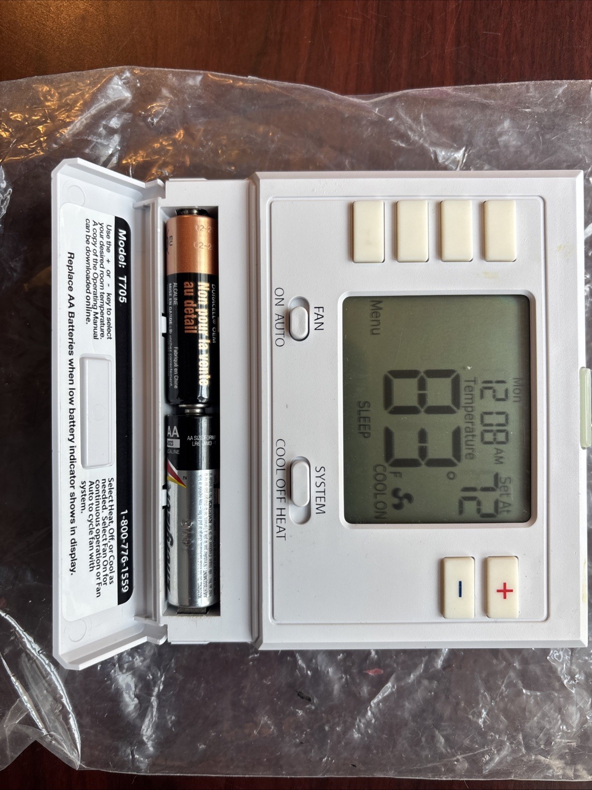 Pro1 IAQ T721 Digital Non-Programmable Thermostat Single Stage – USED