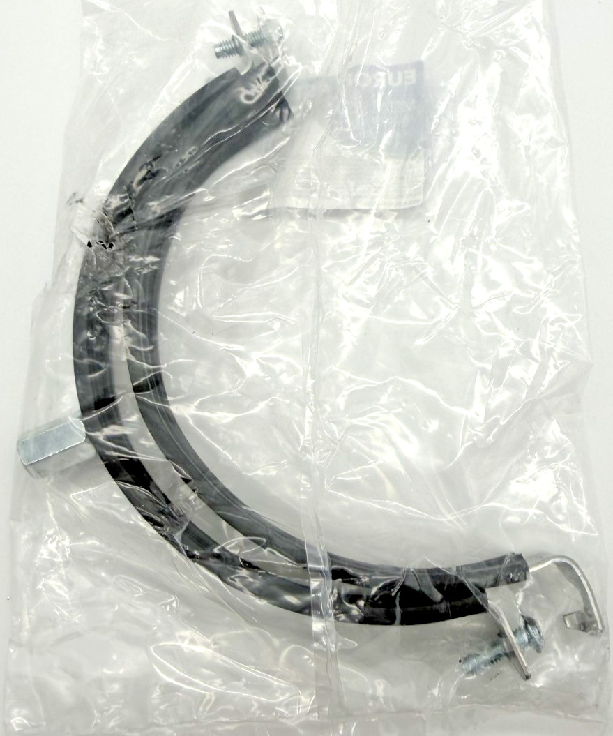 HVAC OV 6 Inch Duct Clamp Galvanized Steel Pipe Hanger w/ Rubber Sleeve
