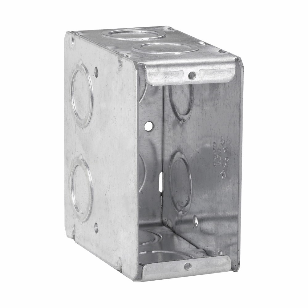 Eaton TP690 Masonry Box 3-1/2D 1/2″ 3/4″ Steel 22 Cu In UL