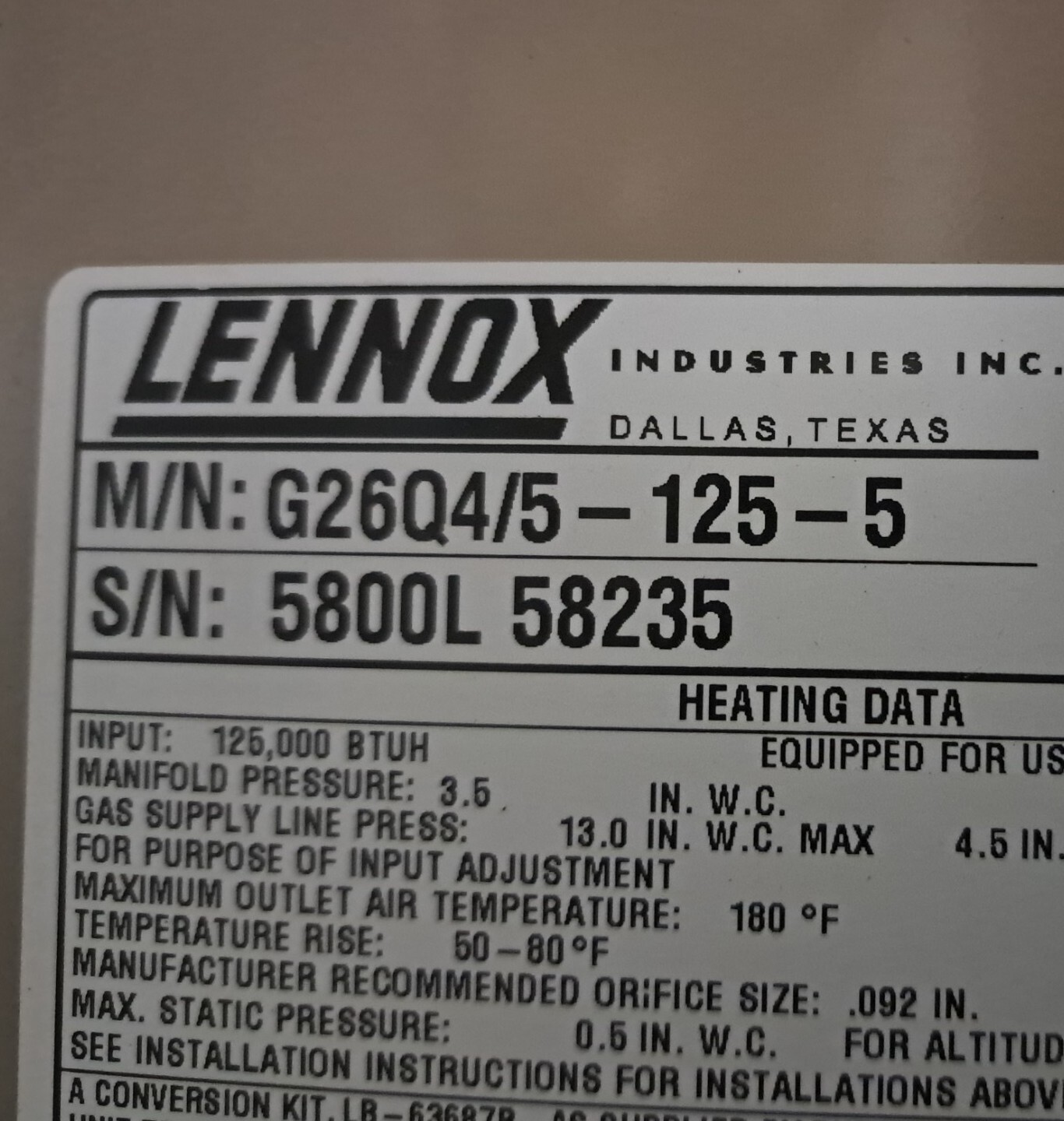 18J2301 Lennox Furnace Collector Box 64J12 / LB-66579C Condensation Pan 24″ Wide