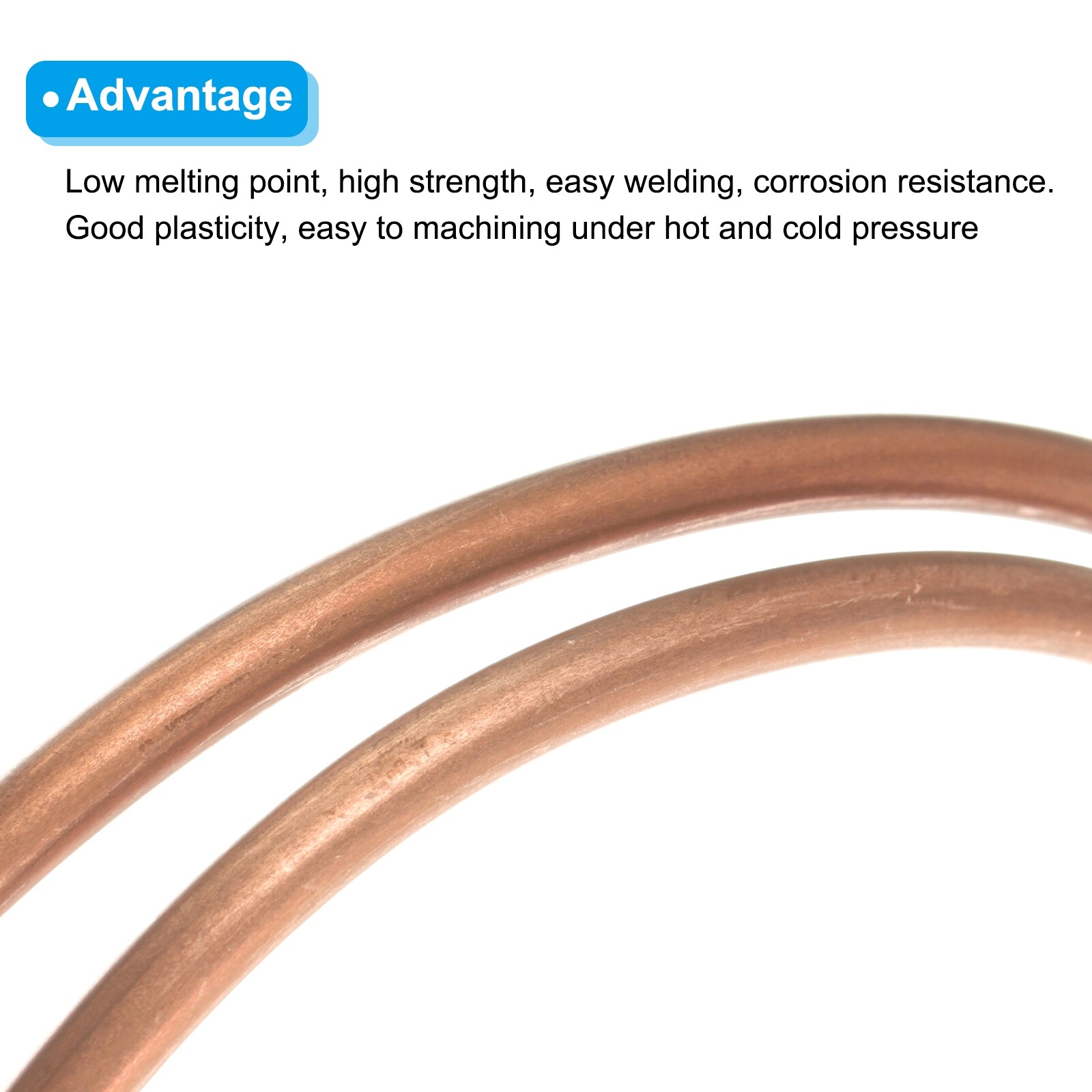 Copper Tube 3/16” OD x 3Ft Refrigeration Flexible Pipe Seamless Hollow