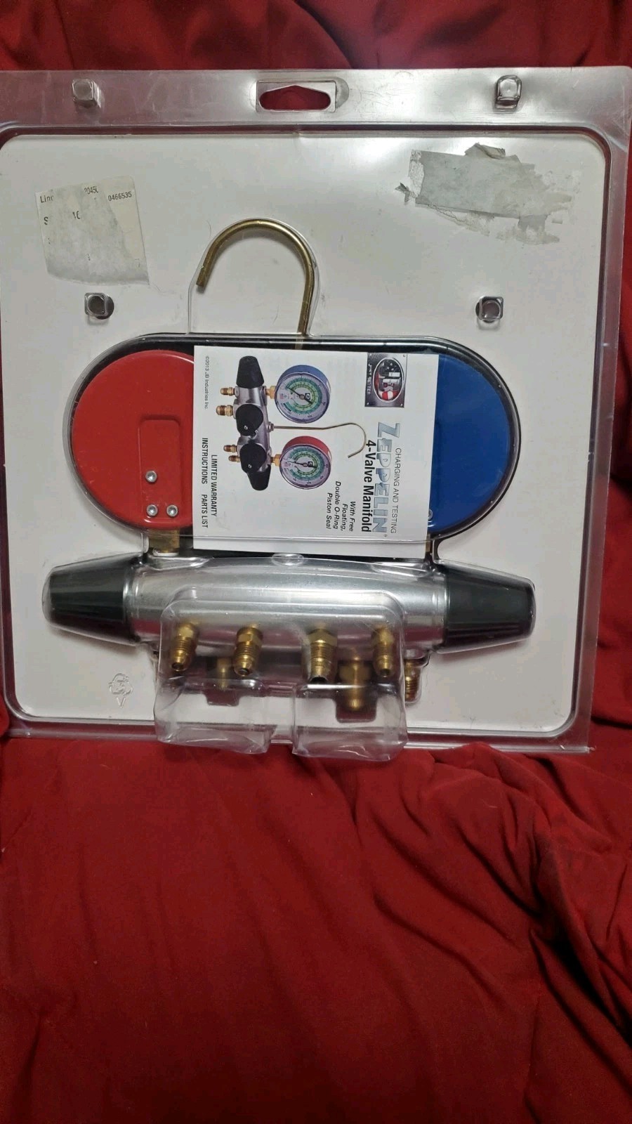 JUST BETTER 4 VALVE ALUMINUM CHARGING AND TESTING MANFOLD # 25225 BRAND NEW