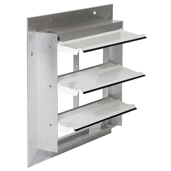 Dayton 3C310 36 In 39″H-W 5.75″L Alu Wall Backdraft Damper, 36-1/2 In X 36-1/2