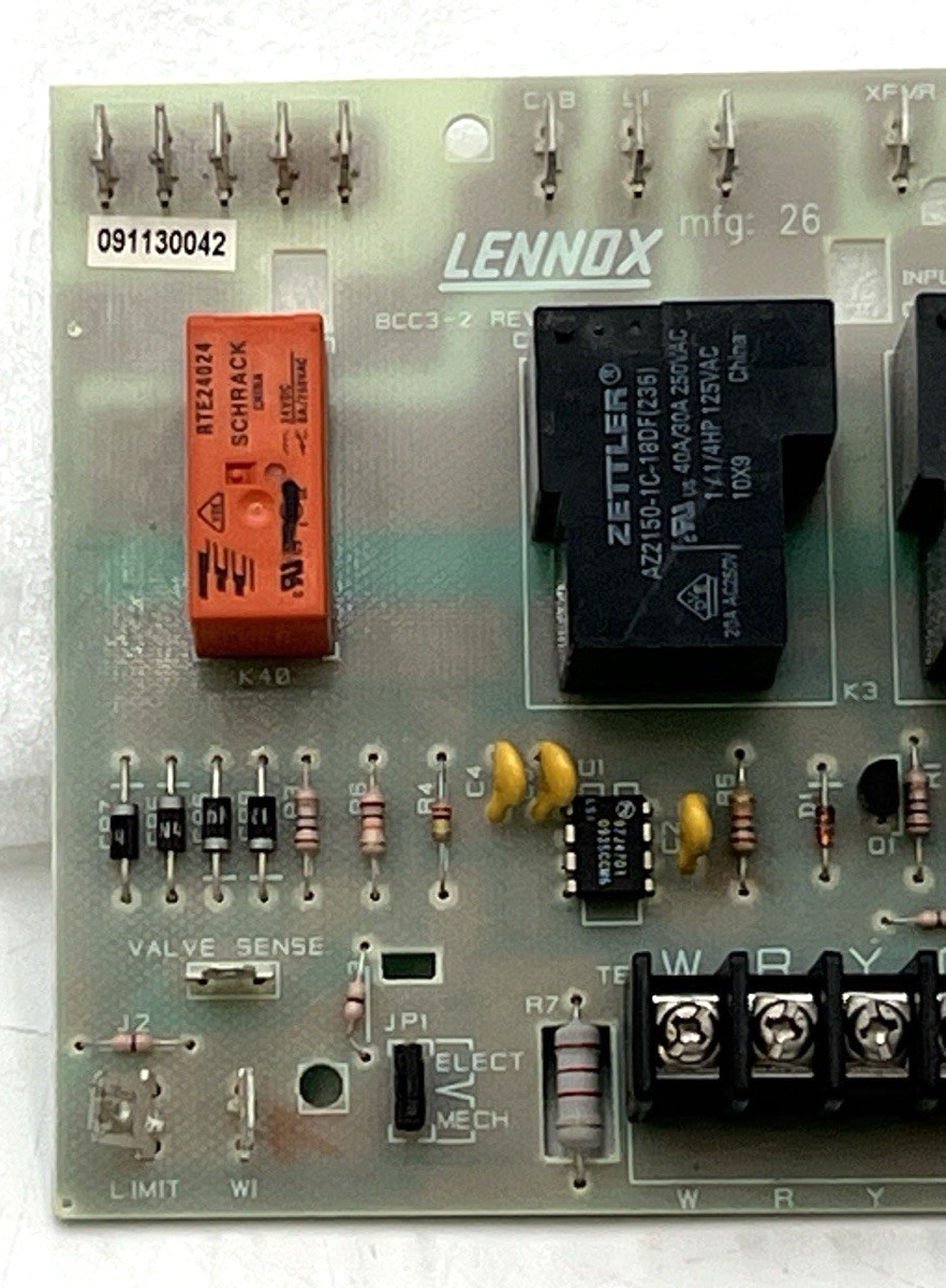 LENNOX BCC3-2 REV B LB-90679 CAT NO. 65K29 FURNACE CONTROL CIRCUIT BOARD