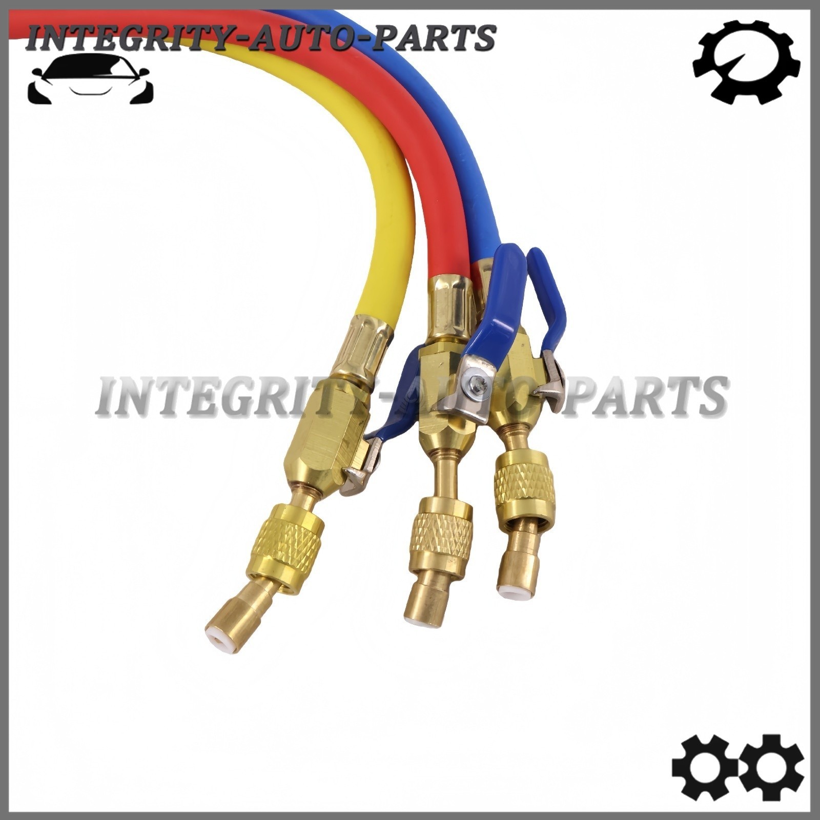 3Pack 29986 Plus II 1/4″ Hose with Compact Ball Valve 72″ Fit for R-410A Refrige
