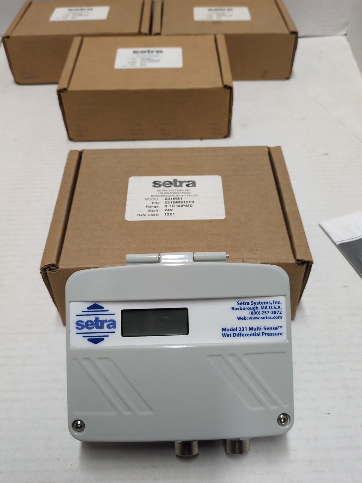 Setra 231MS1 Differential Pressure Sensor 0 to 50PSID 24v NIB