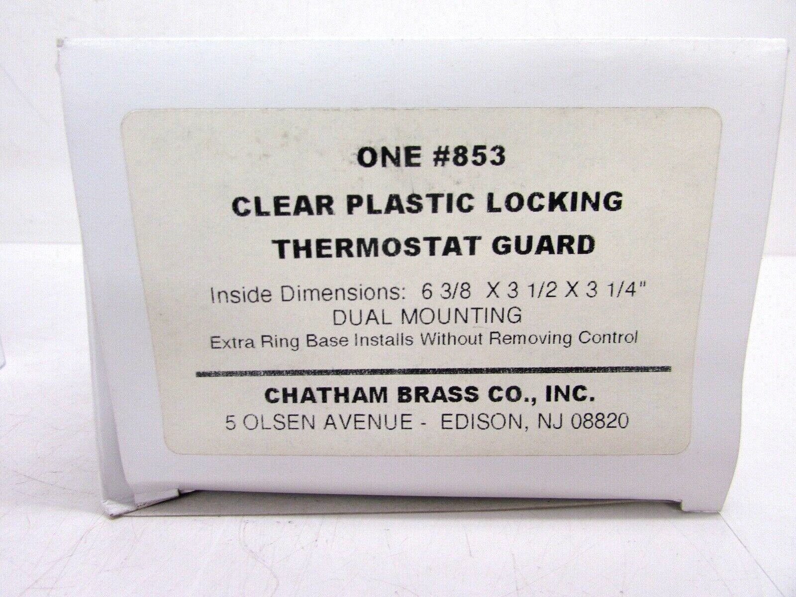 CHATHAM BRASS #853 PLASTIC LOCKING THERMOSTAT GUARD 6-3/8 X 3-1/2 X 3-1/4″