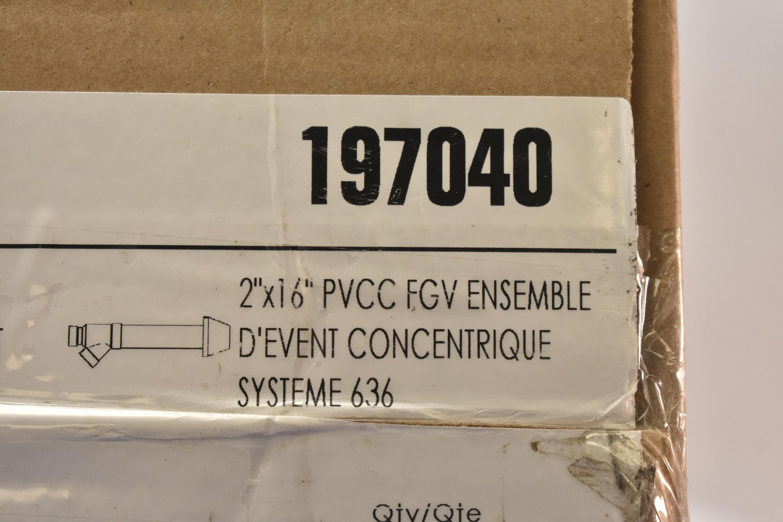 IPEX 197040 2×16 CPVC FGV Concentric Vent Kit System 636 Canada New Open Box