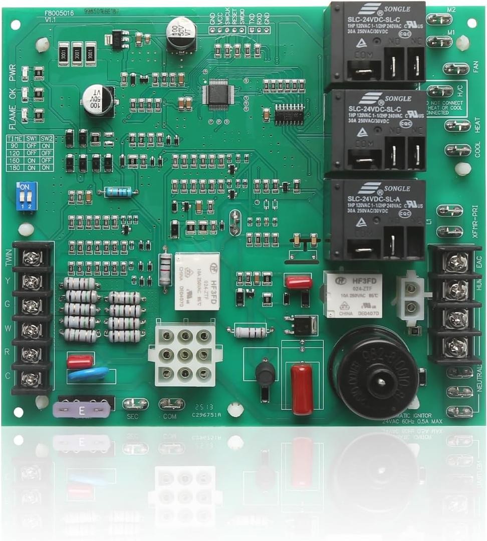 ICM292 Gas Furnace Control Board Rheem Ruud 62-24140-04 / 62-24140-02 / 62-24140
