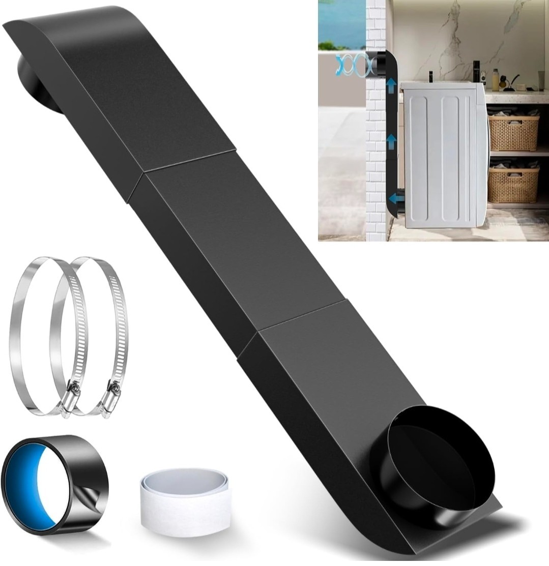 Periscope Dryer Vent Kit for Whirlpool, 29-45 Inch Stainless Steel Telescopin…