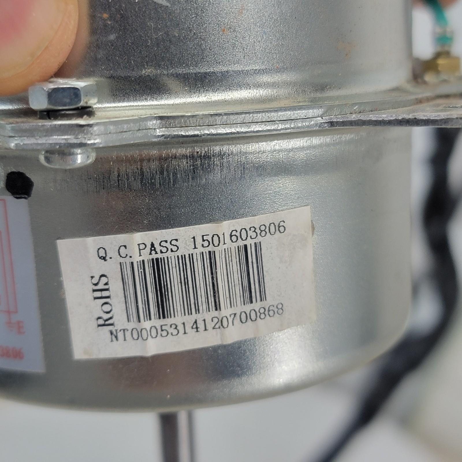 Dehumidifier Fan Motor YY025-824PL01-001 115V 25W w/ Blower Wheel & Harness Test