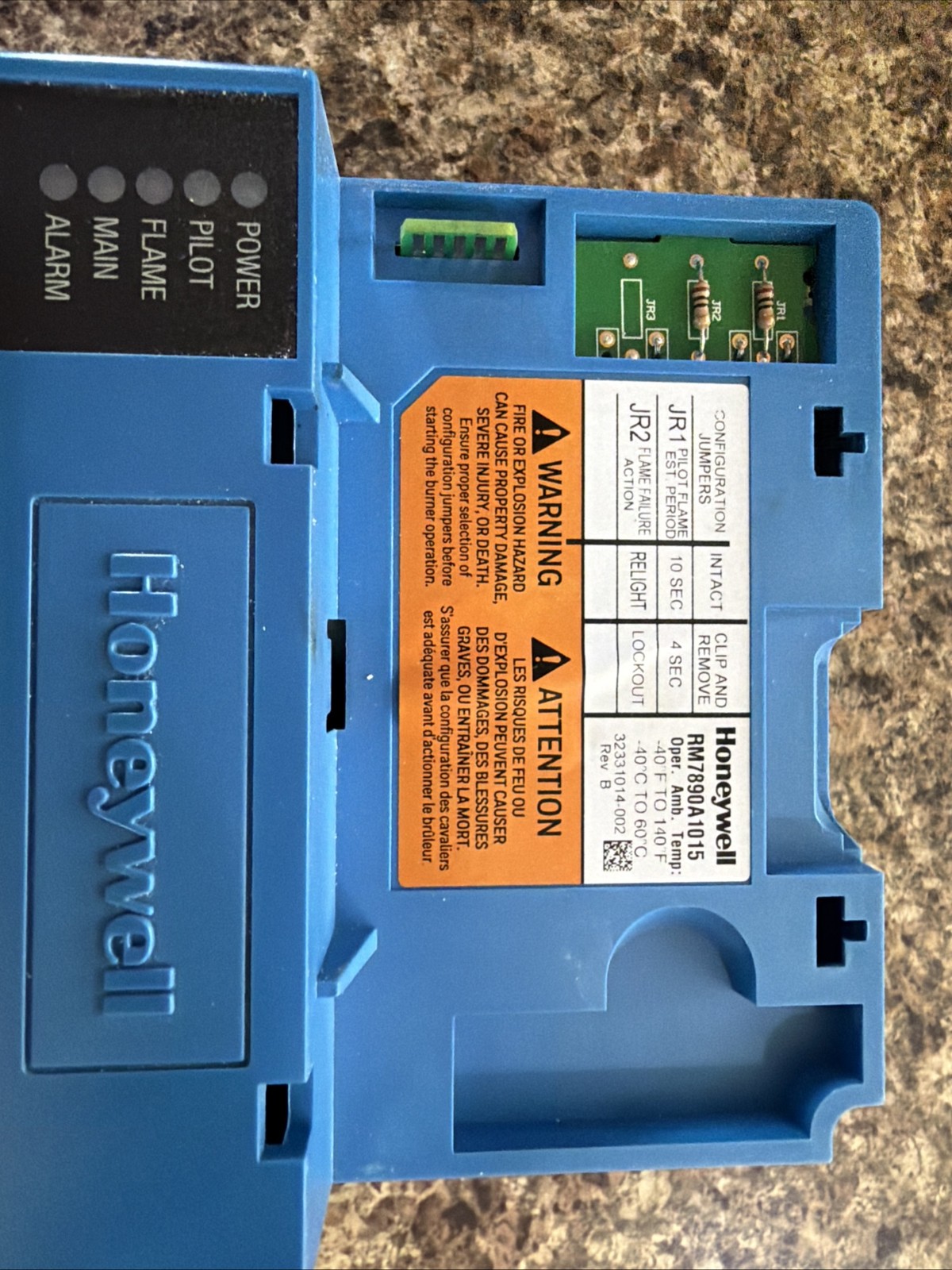 HONEYWELL,RM7890A1015 Flame Safeguard