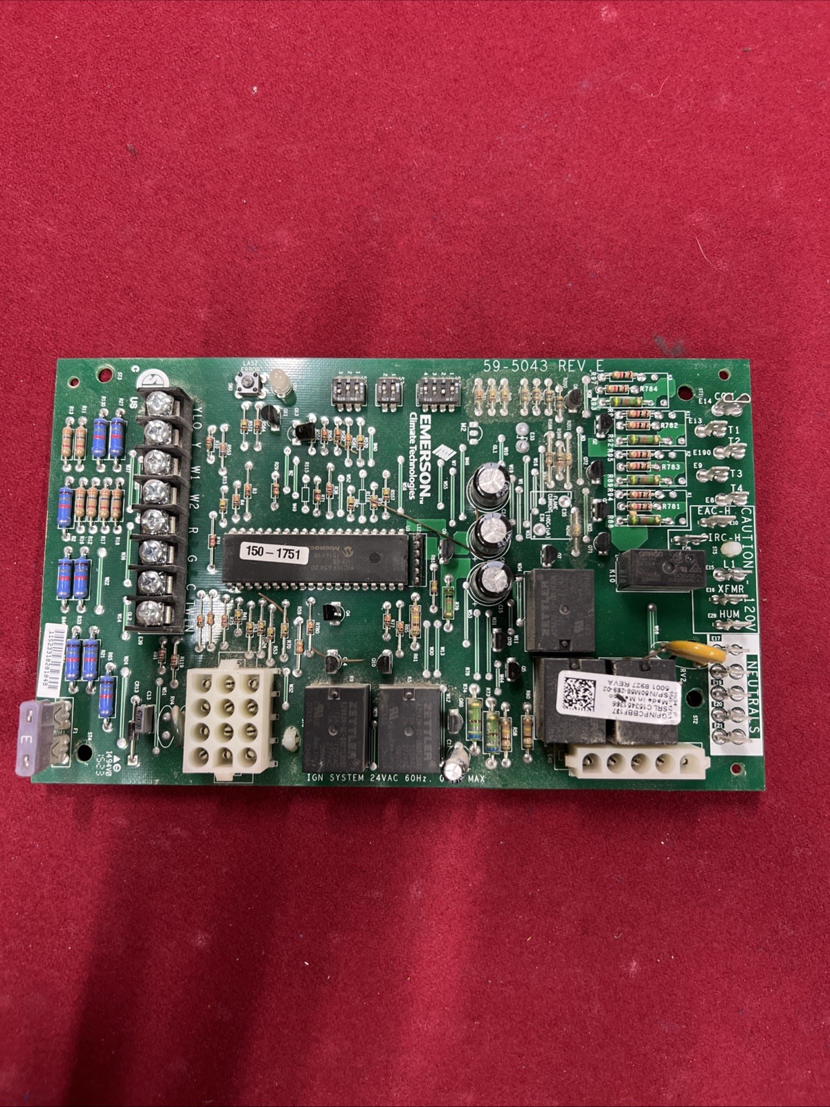 EMERSON PCBBF137 50M58-289-02 Control Circuit Board 59-5043 REV F