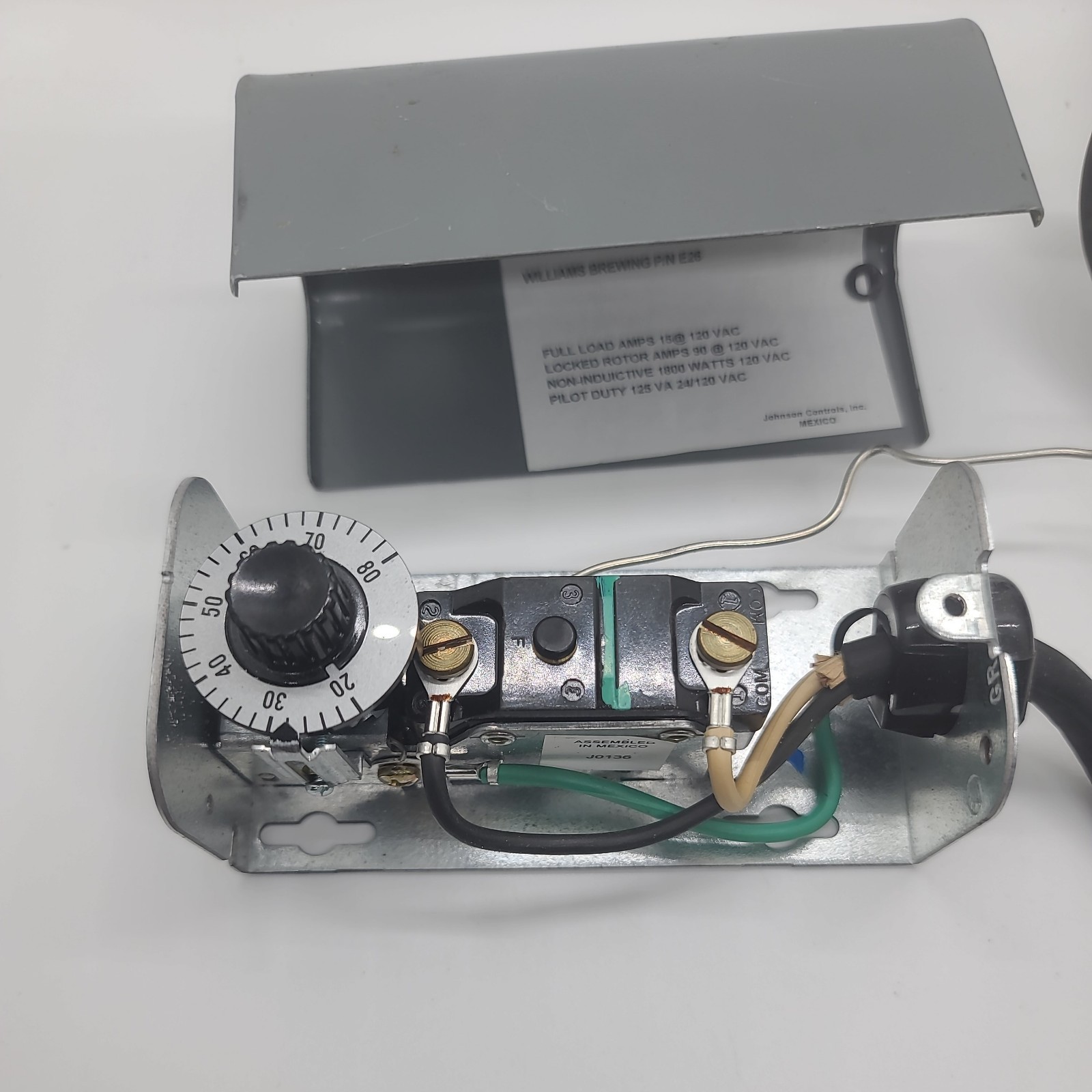 Johnson Controls A19AAT-1 Portable Freezer Temperature Thermostat Controller