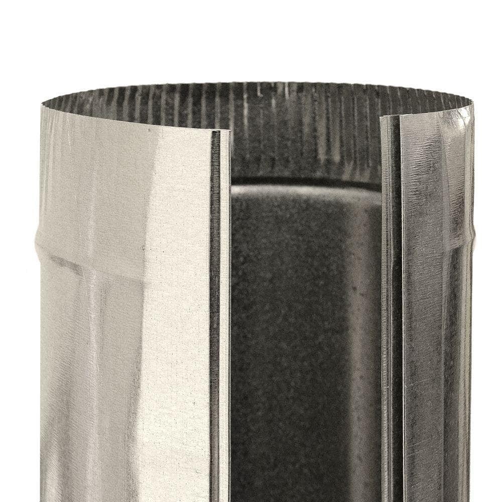 5 in. x 2 ft. Round Metal Duct Pipe