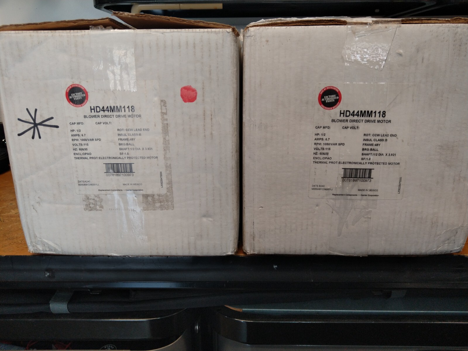 Carrier HD44MM118 HD44MM121 X-13 X13 1/2 HP CCWLE Blower Motor *FREE SHIPPING*