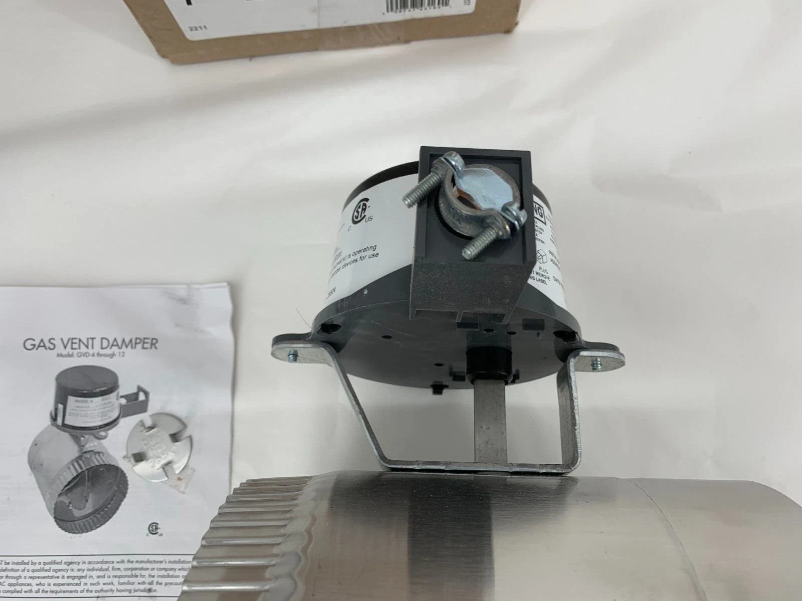 Field Controls GVD-7PL 7″ Automatic Vent Damper for 24v Gas Systems