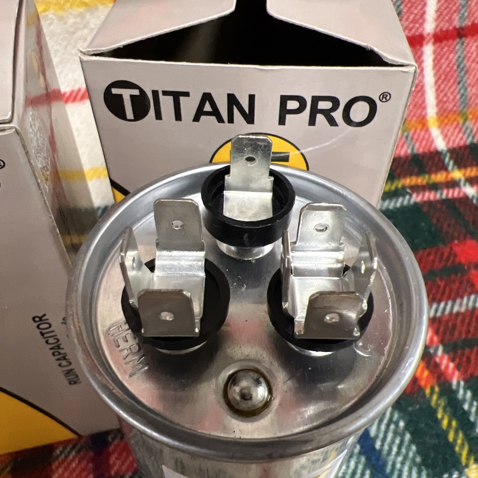 2 Titan Pro TRCFD355 HVAC Round Dual Run Capacitor 35/5 440/370 HVAC A/C PACKARD