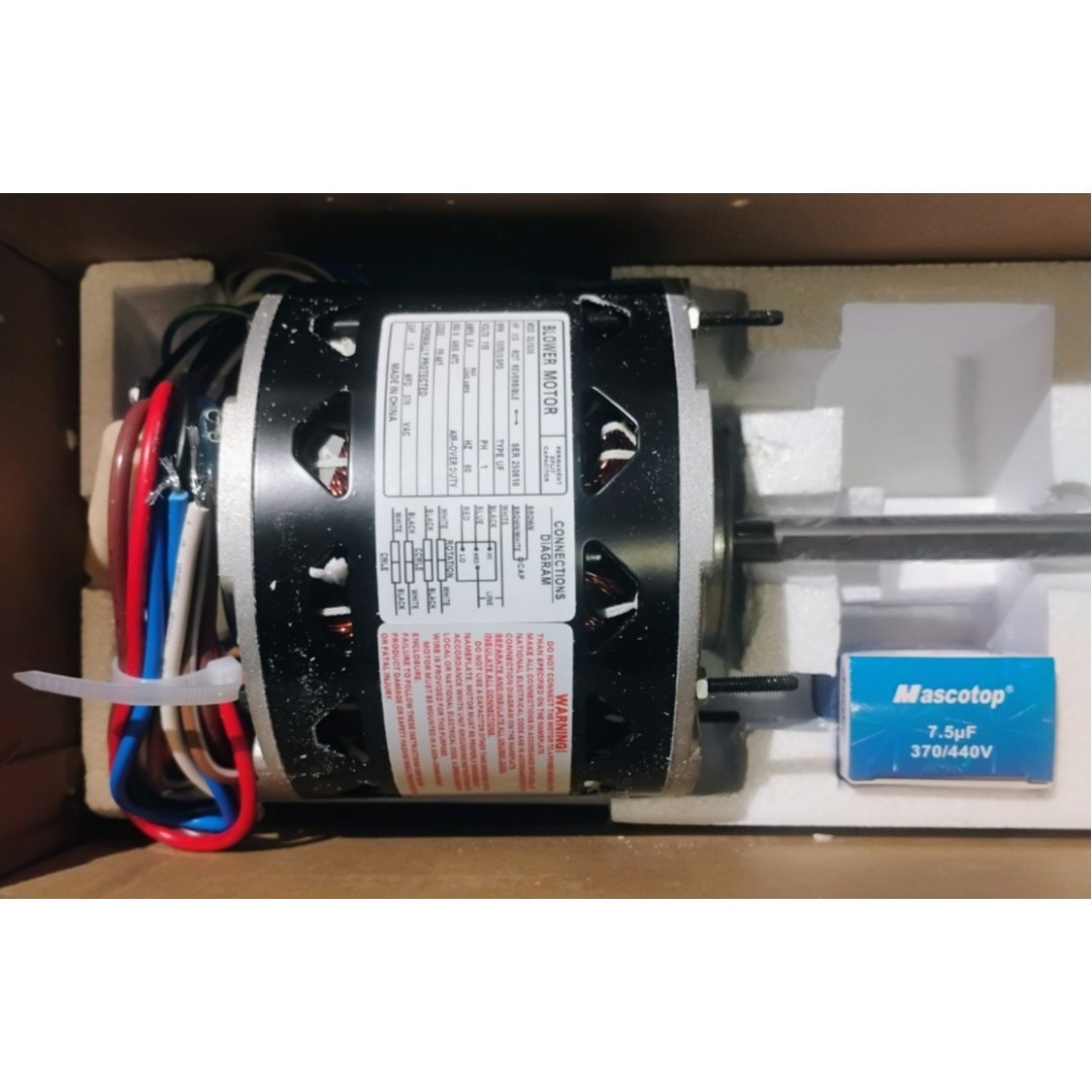 DL1036 Blower Fan Motor,1/3 HP, 1075 RPM, 3 Speed, 115V, Compatible w/A.O. Smith