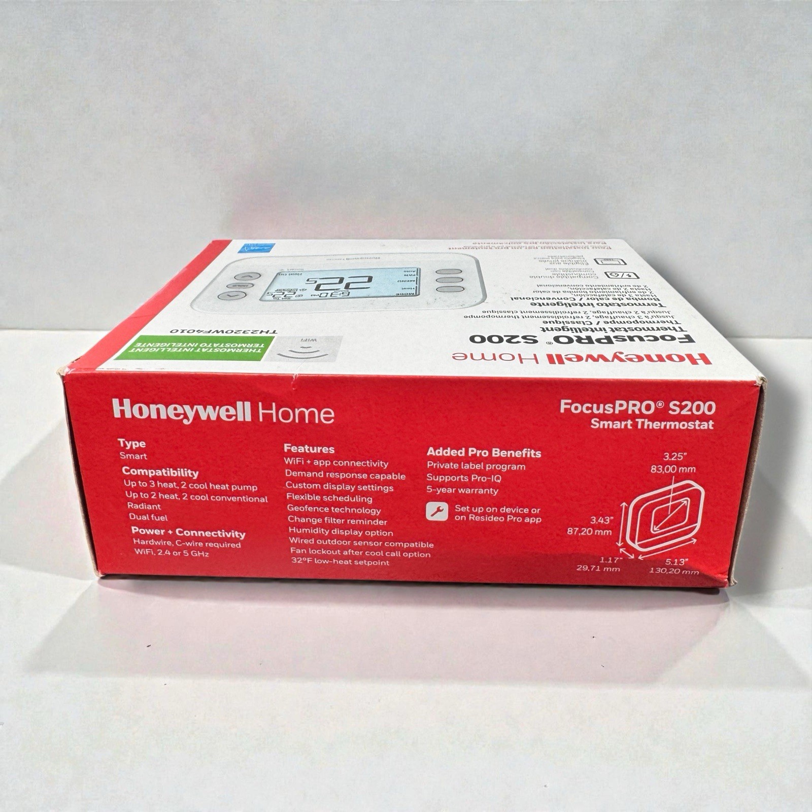 HONEYWELL TH2320WF4010 Smart Thermostat 3H/2C Heat Pump 2H/2C With Google Alexa