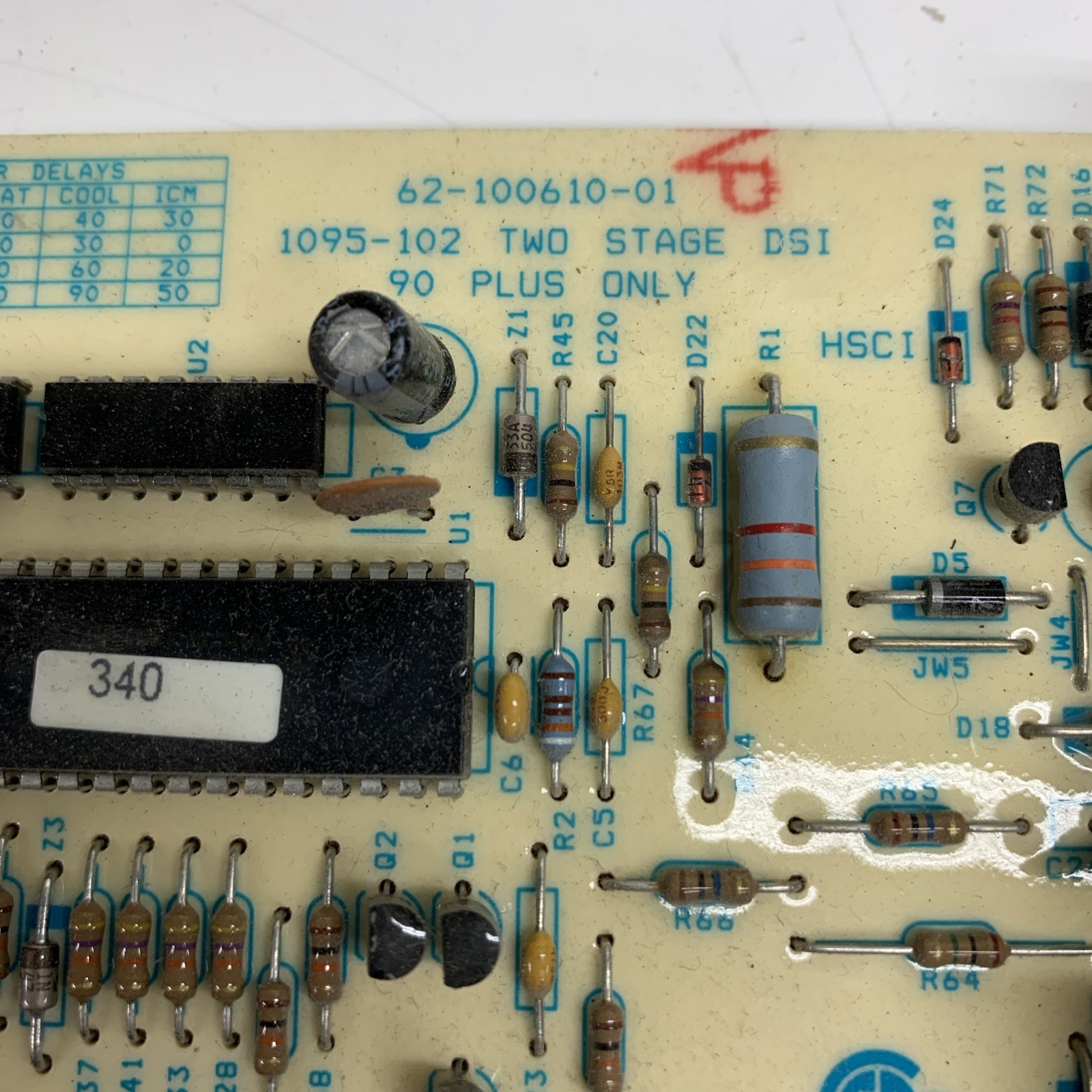 Rheem 1095-102 Furnace Control Circuit Board 62-100610-01