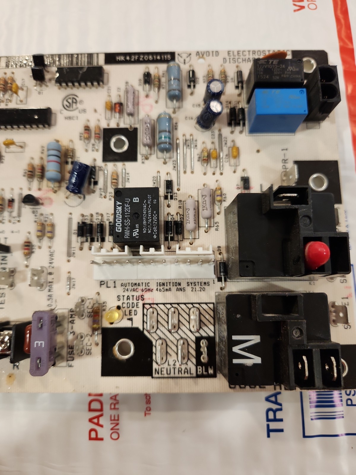 Furnace Control Board CEBD430590-12A Cepl130590-01-1 HK42FZ061 Tested
