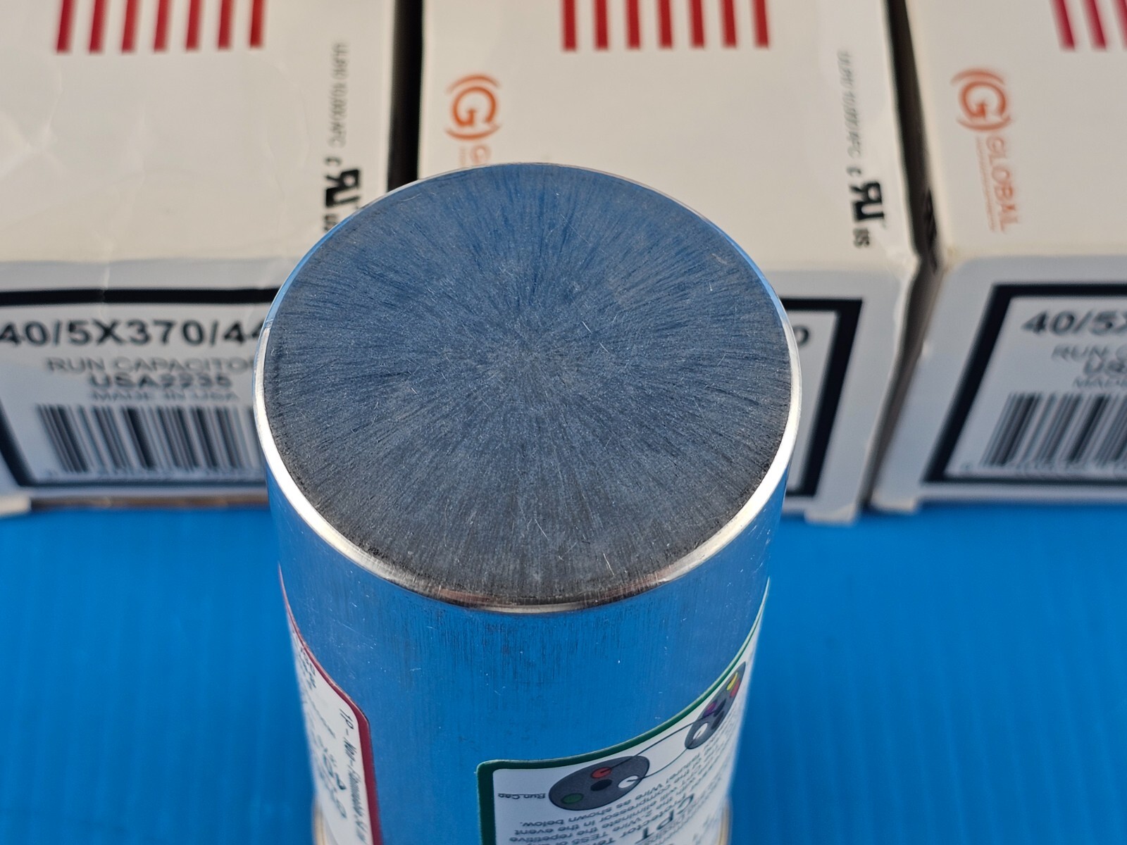 NEW AmRad USA2235 Run Capacitor, 40+5 OFMD x 370/440 VAC, CPT ( Lot of 4 )