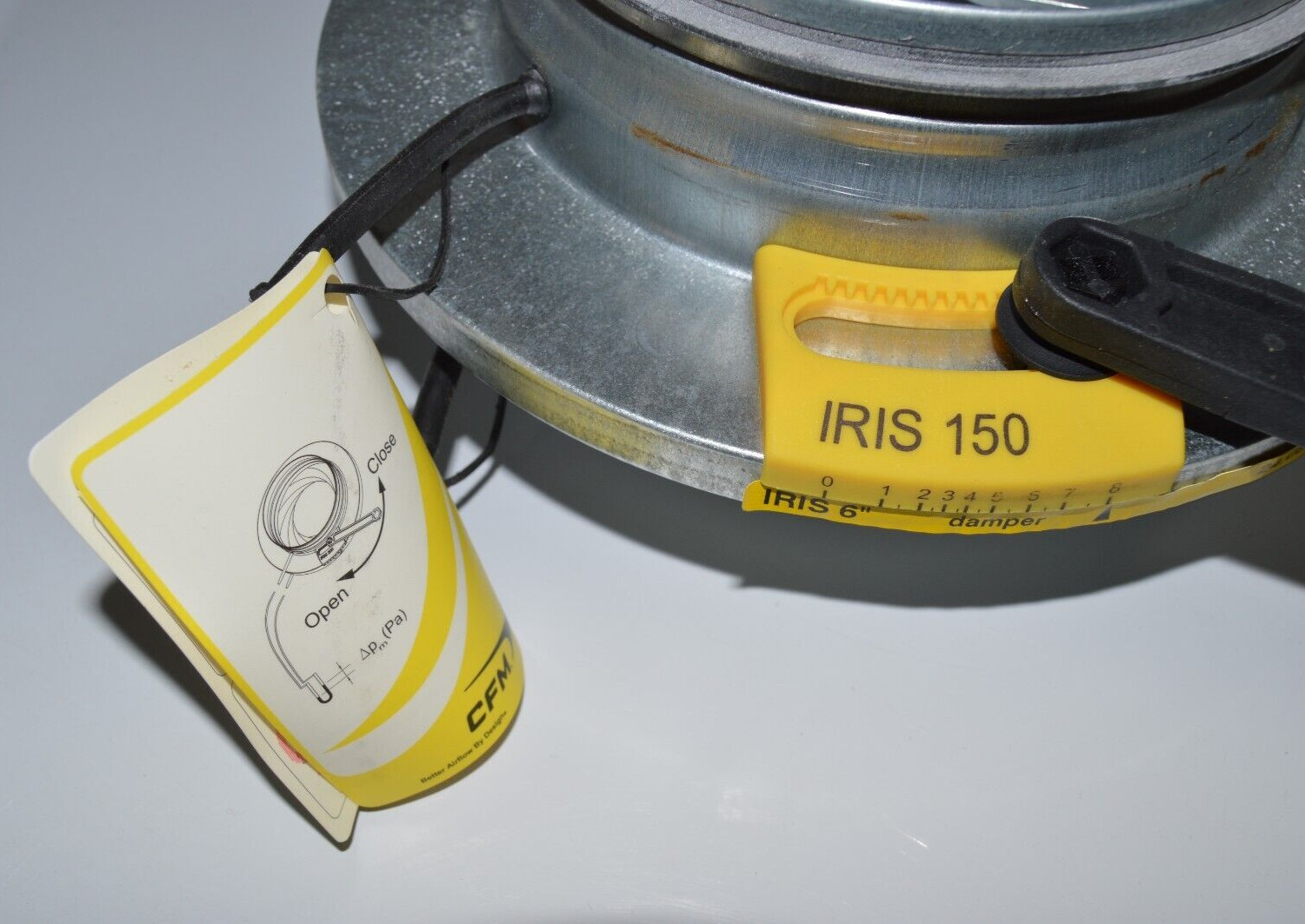CFM IRIS-150 6″ Adjustable Duct Damper 6″ Diameter, IR 6, NEW