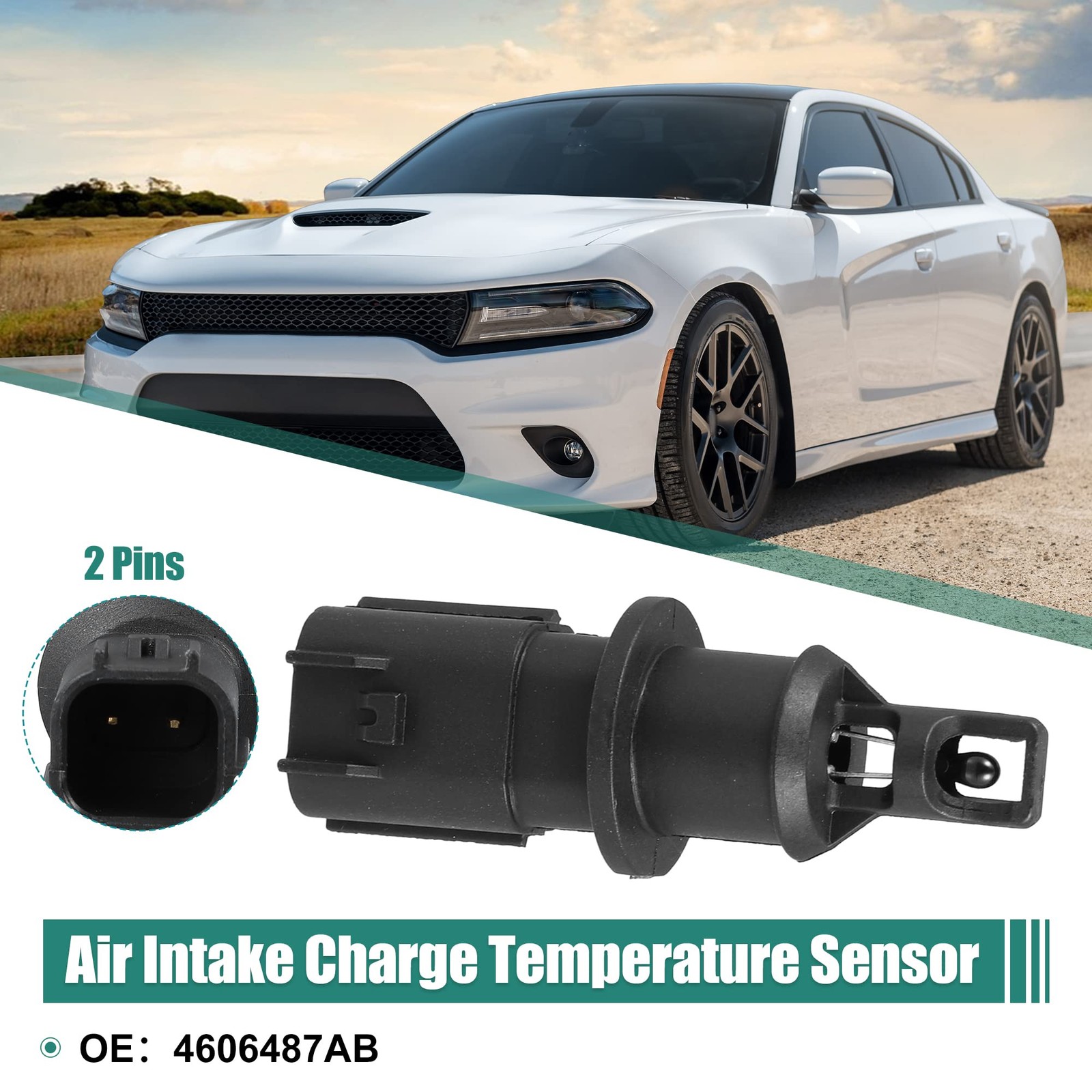 Air Intake Charge Temperature Sensor Replacement 4606487AB 4606487AA for Dodg…