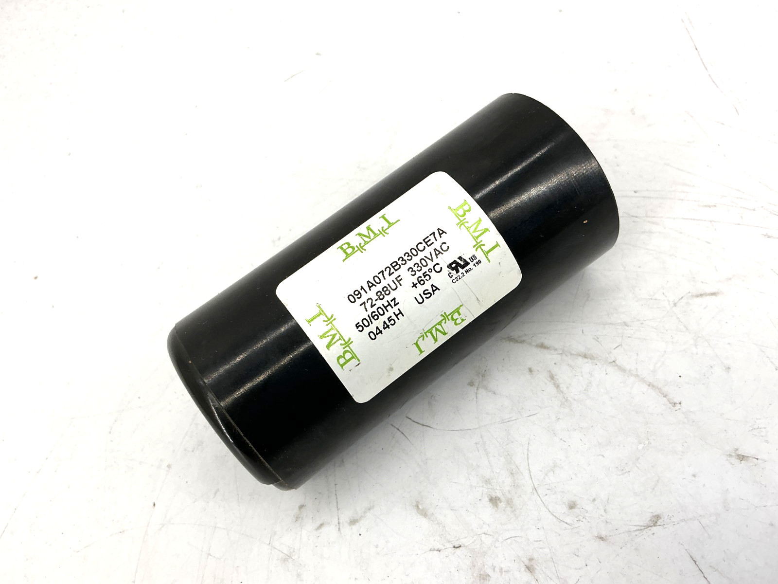 BMI 091A072B330CE7A Motor Start Capacitor 72-88UF 330VAC 50/60HZ