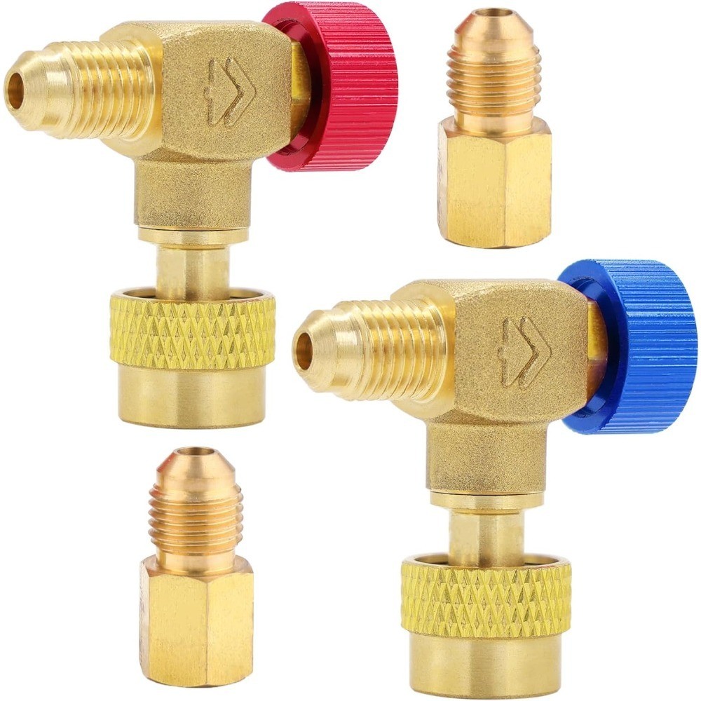 HVAC Control Valve R410a R22 R32 R404a, Refrigerant Charging Valve, Brass