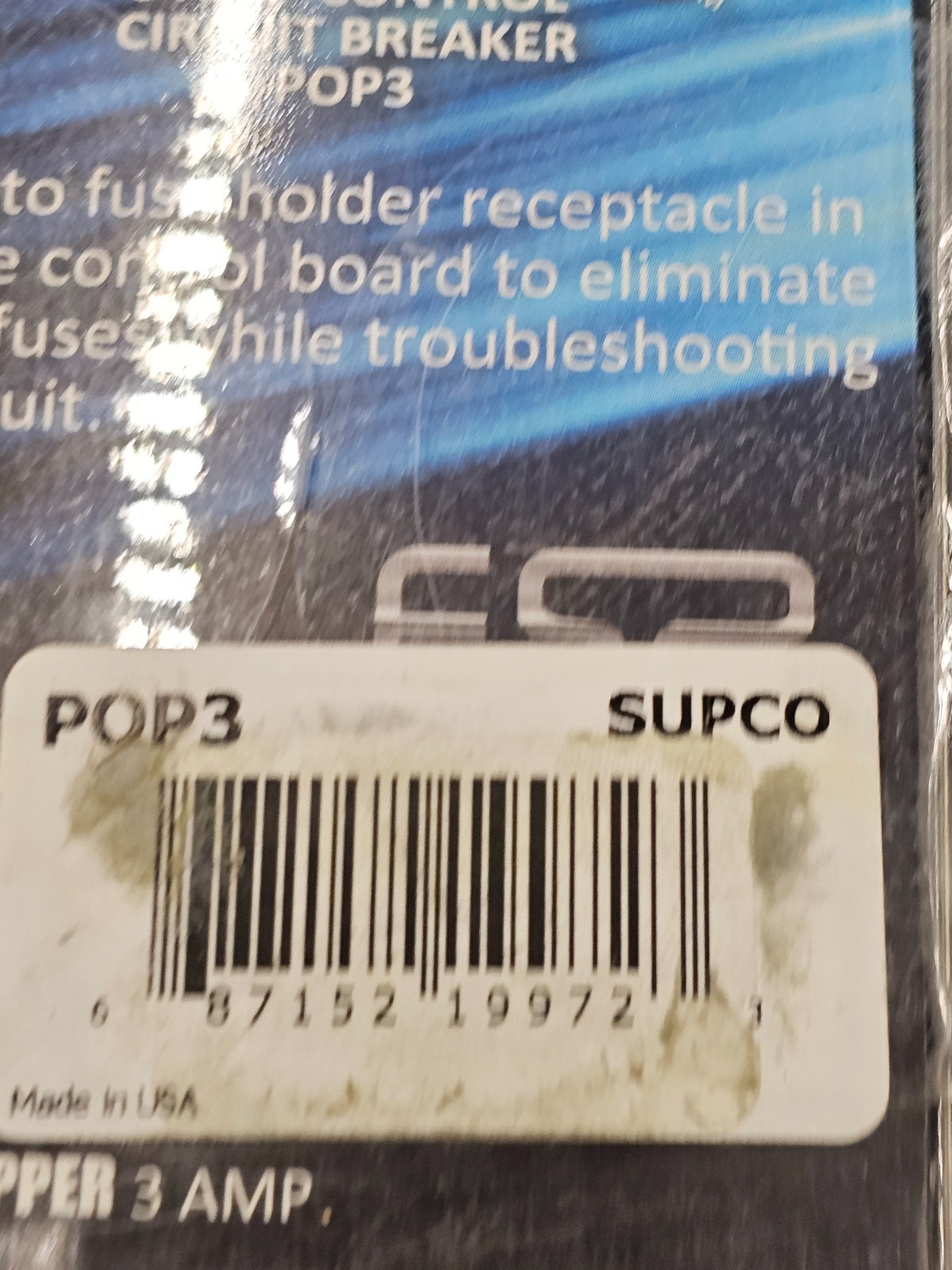 ESP Supco POP3: Li’L Popper Control Circuit Breaker 3 Amp HVAC G33-039
