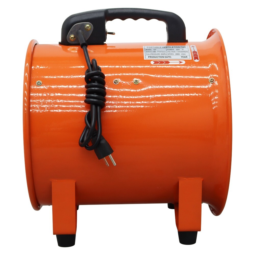 TECHTONGDA 12″ Electric Axial Fan Spray Booth Paint Fumes Blower 110V 77m³/min