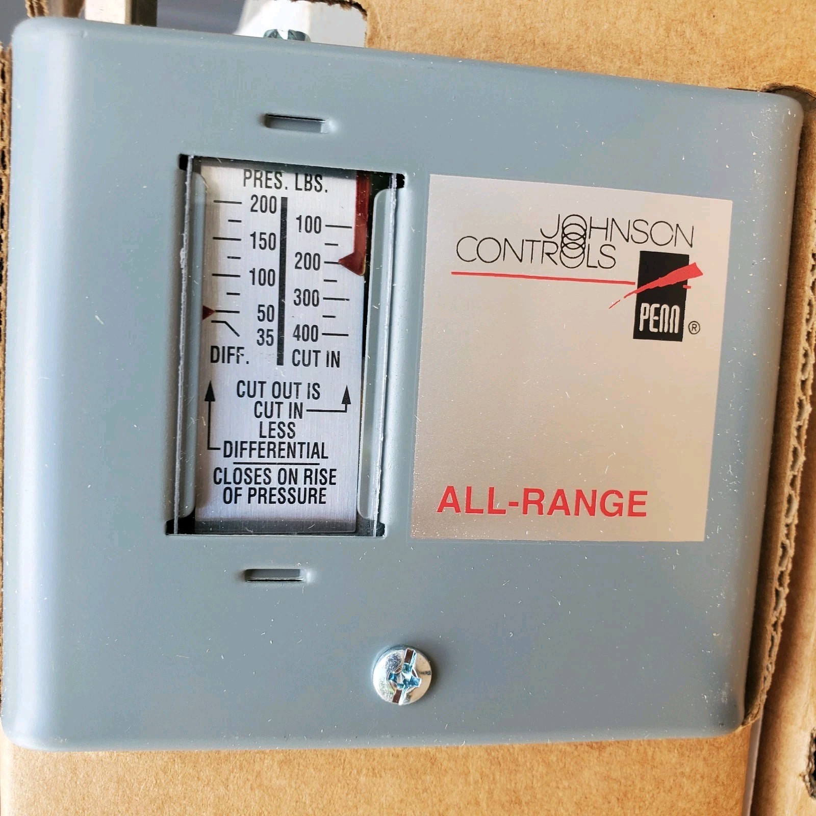 Johnson Controlls PENN P70AA-118C High Pressure Fan Cycling Control