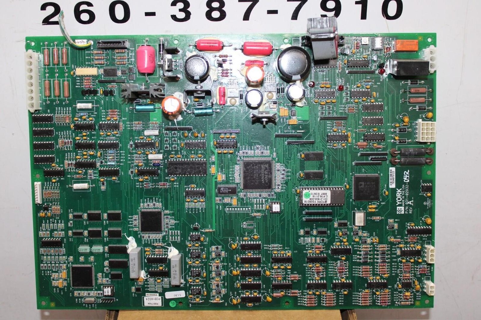 YORK CHILLER CONTROL CIRCUIT BOARD 031-02932-042 REV. A *WARRANTY*